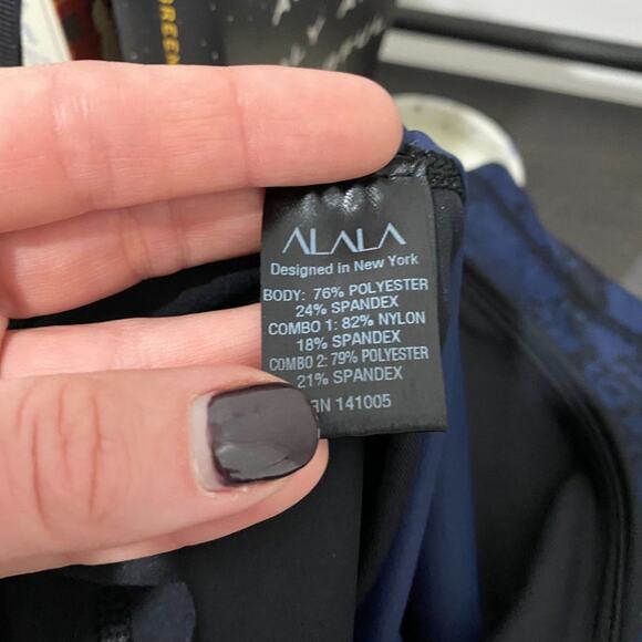 Alala Blue & Black Heroine Tight Leggings Size Small - Picture 5 of 6